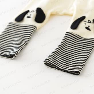 Baby  Puppy Patch Striped Leggings - image 3