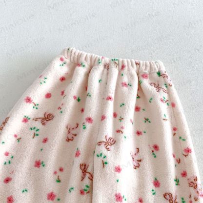 Baby Toddler Animal/Flower Print Plush Loungewear 2-piece Set - image 10