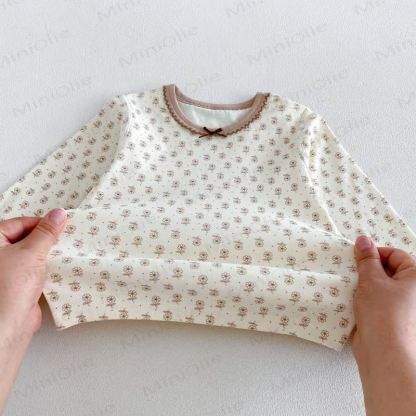 Baby Toddler Girl Cozy Floral Pajama 2-piece Set - image 8