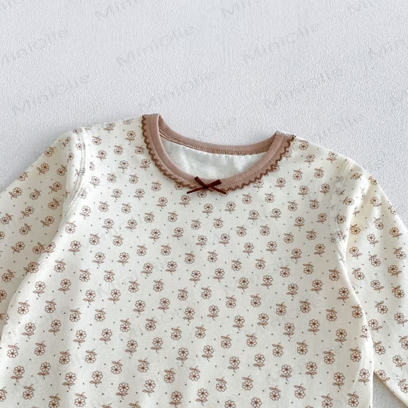 Baby Toddler Girl Cozy Floral Pajama 2-piece Set - image 6
