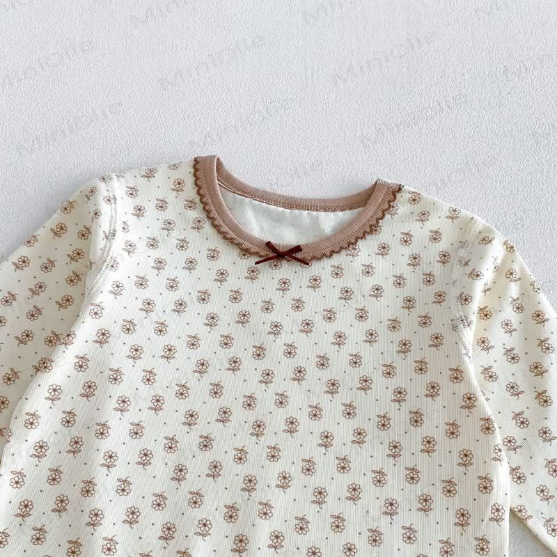 Baby Toddler Girl Cozy Floral Pajama 2-piece Set - image 6
