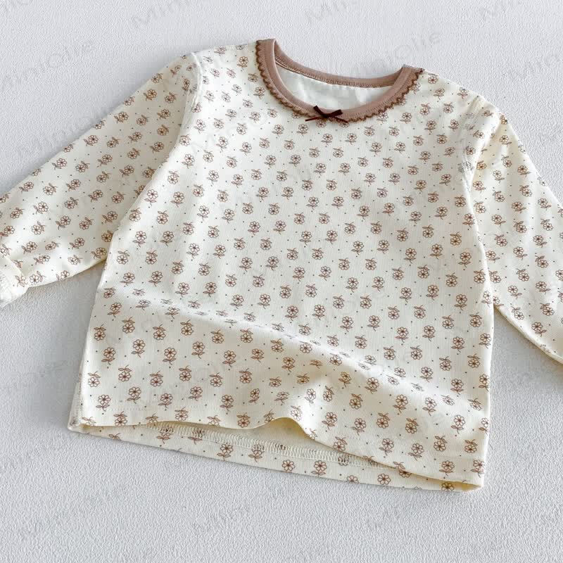 Baby Toddler Girl Cozy Floral Pajama 2-piece Set - image 7