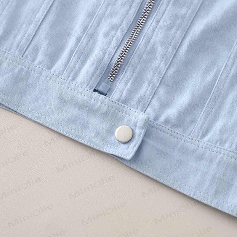 Toddler Baby Boy Blue Casual Jacket and Pants 3-piece Set - image 7