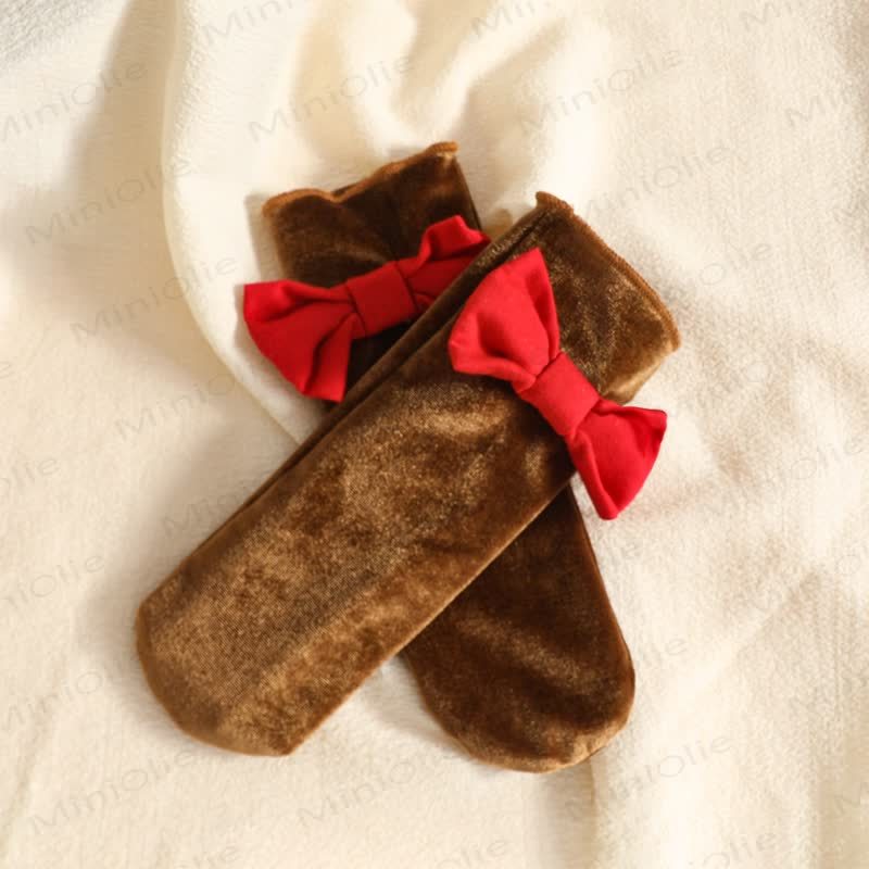 Baby Girl Velvet Tulle Dress with Headband and Socks - image 11