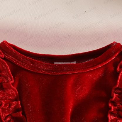 Baby Girl Velvet Butterfly Tulle Dress - image 7