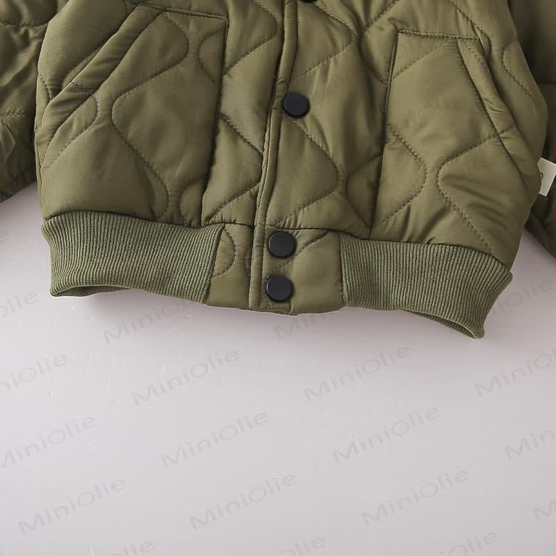 Toddler Baby Hooded Quilted Puffer 3-piece Set - image 8