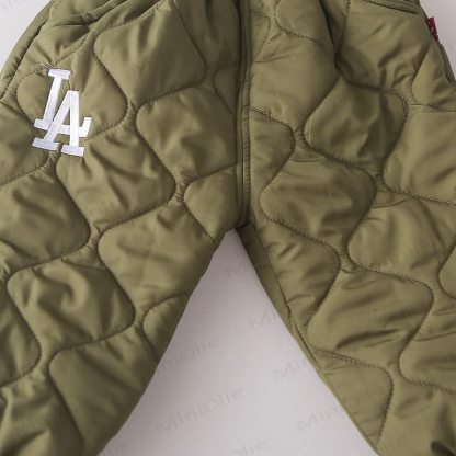 Toddler Baby Hooded Quilted Puffer 3-piece Set - image 11