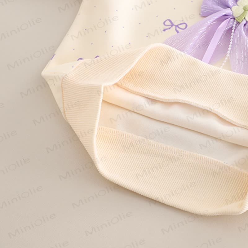 Toddler Baby Girl Tulle Bow Patch Top and Jeans 2-pieceSet - image 8