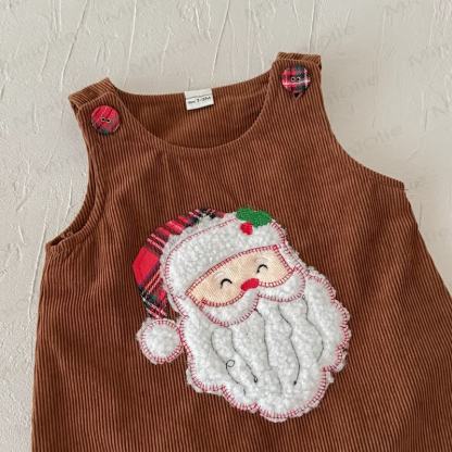 Baby Santa Corduroy Sleeveless Romper - image 28