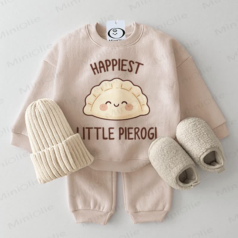HAPPIEST LITTLE PIEROGI Baby 2-piece Beige Set - Beige - 2-3T - image 1