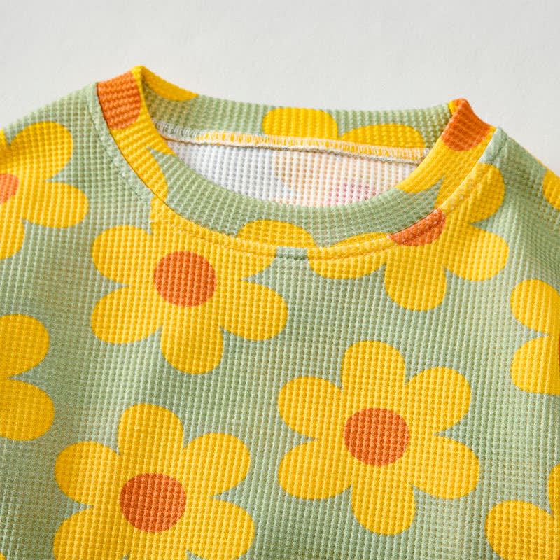 Baby Green Waffle Flower 2-piece Set - image 4