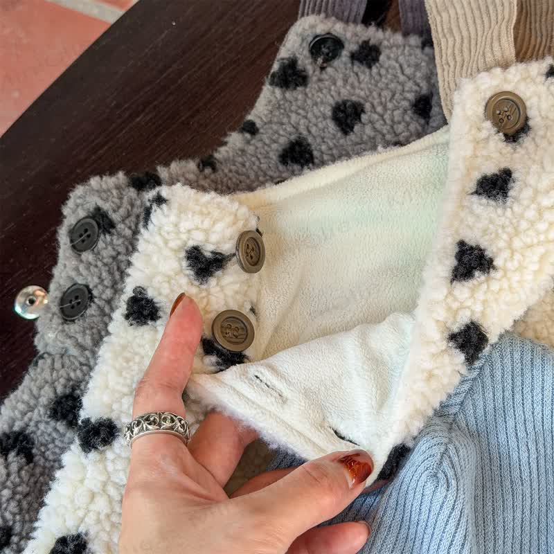 Toddler Adjustable Speckled Sherpa Overalls - image 7