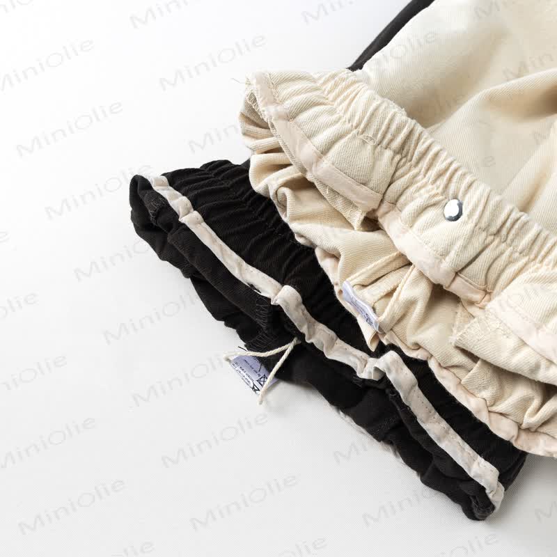 Toddler Casual Solid Color Elastic Waist Pants - image 6