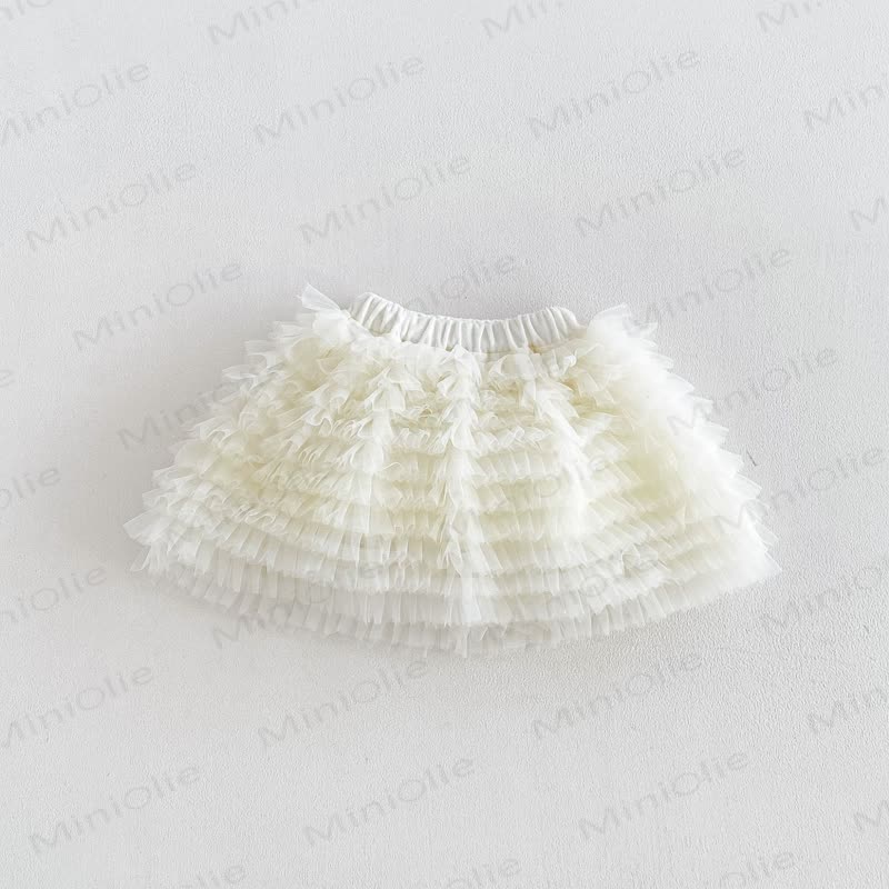 Baby Toddler Cream Outerwear or Sleeveless Dress or Sweater or Net Fabric Cake Dress - Cake Dress - 6-7T - image 13