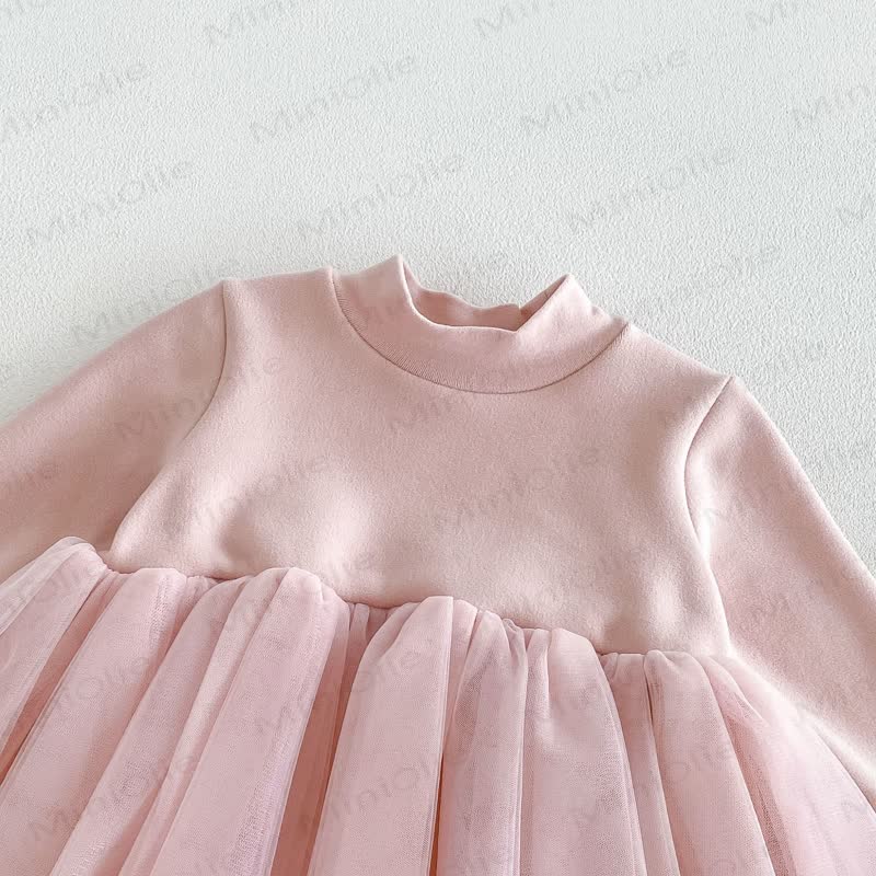 Baby Toddler Long Sleeve Tulle Dress - image 5