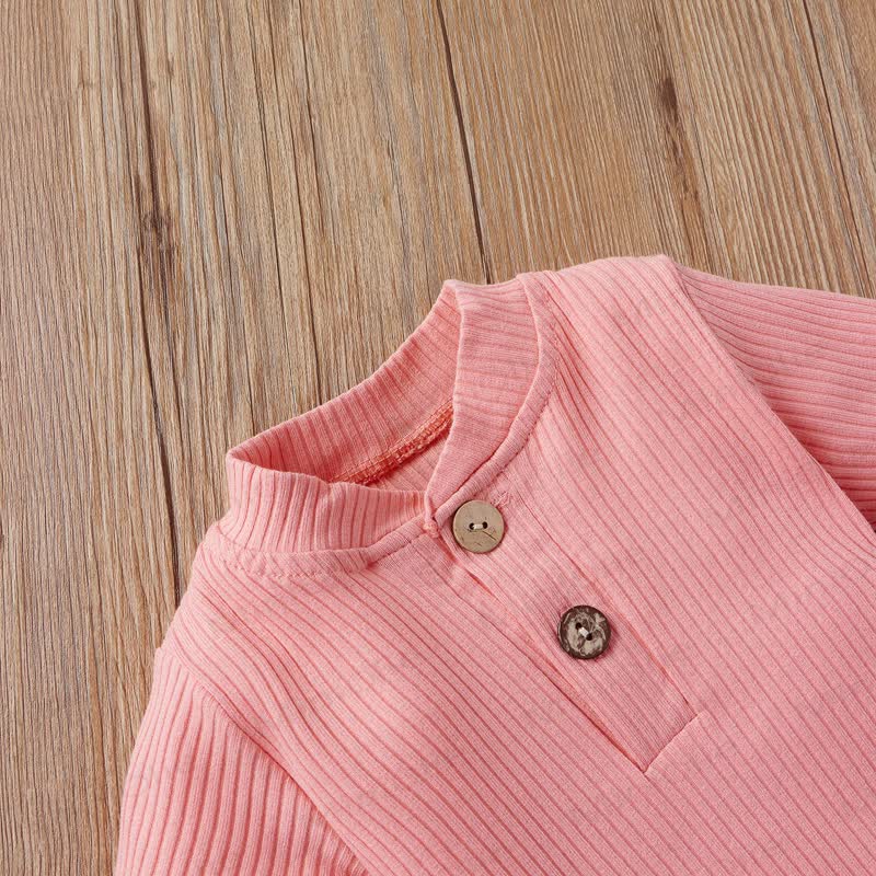 Baby Soft Ribbed Henley Bodysuit and Pants 2-piece Set - image 9