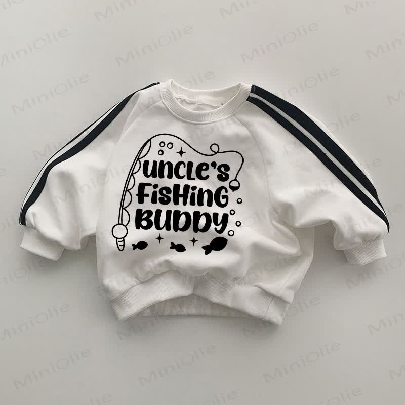 UNCLE'S FISHING BUDDY Baby White Sweatshirt - White - 2-3T - image 1