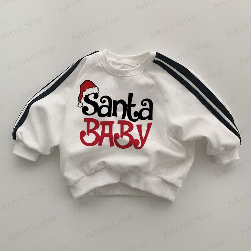 SANTA BABY Baby White Sweatshirt - White - 2-3T - image 1
