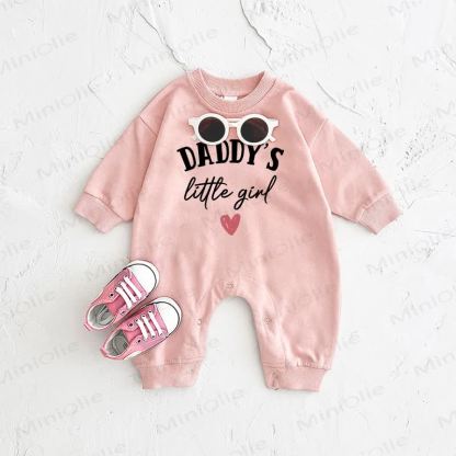 DADDY'S LITTLE GIRL Baby Heart Pink Romper - Pink - 2-3T - image 1