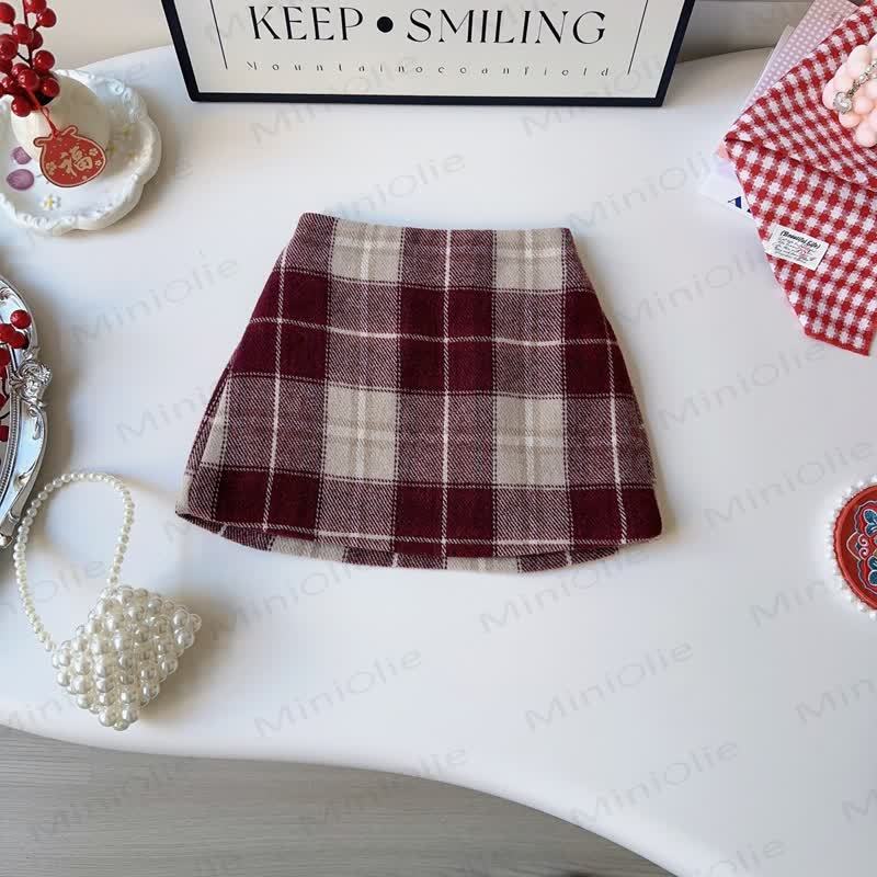 Toddler Girl Bow Long Sleeve Top and Plaid  Skirt 2-piece Set - image 4