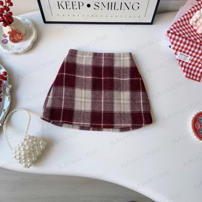 Toddler Girl Bow Long Sleeve Top and Plaid  Skirt 2-piece Set - image 4