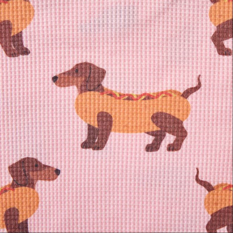 Baby Pink Dachshund Waffle 2-piece Set - image 3