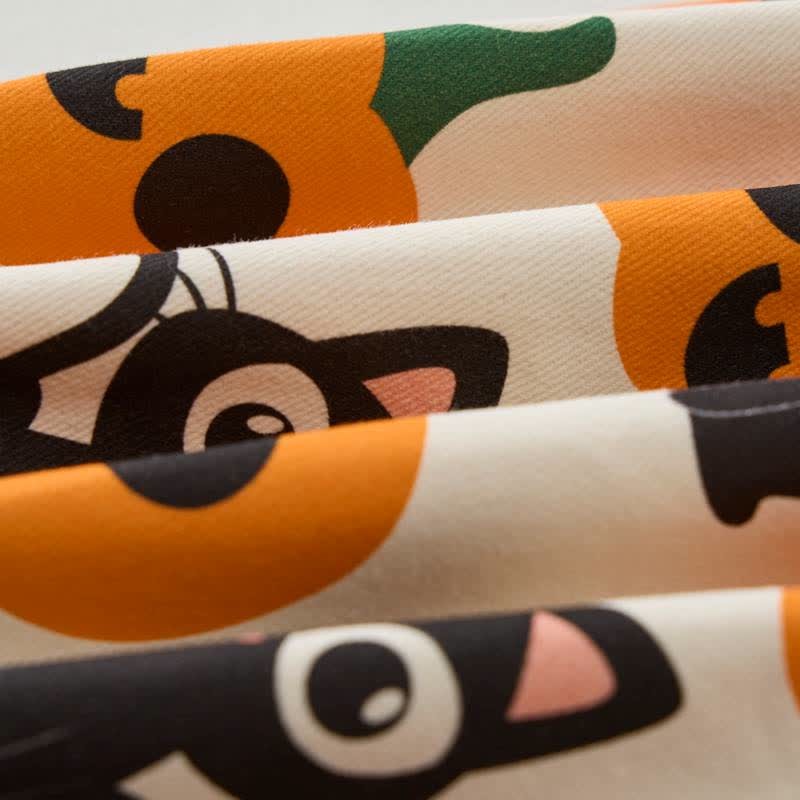 Baby Toddler Pumpkin Cat Print Overalls - image 5