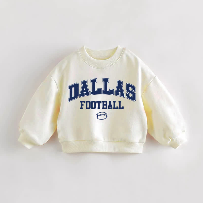 DALLAS FOOTBALL Baby Toddler Cream Sweatshirt - Cream - 3-5T - image 1