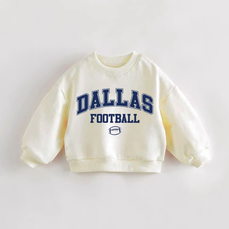 DALLAS FOOTBALL Baby Toddler Cream Sweatshirt - Cream - 3-5T - image 1
