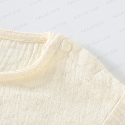 Baby Cartton Applique Gauze Long Sleeve 2-piece Set - image 13