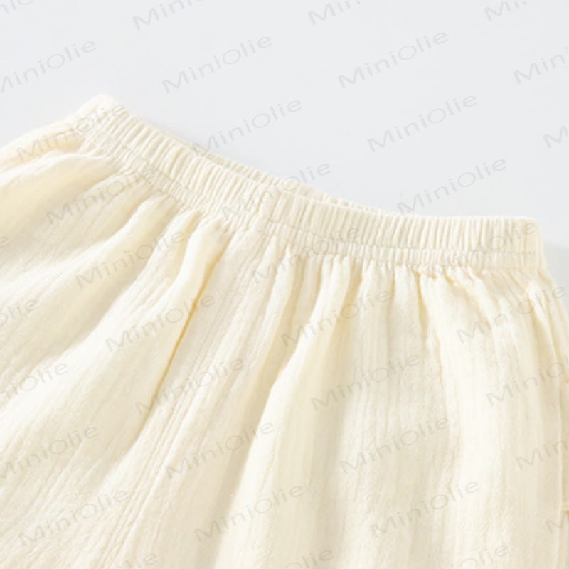 Baby Cartton Applique Gauze Long Sleeve 2-piece Set - image 14