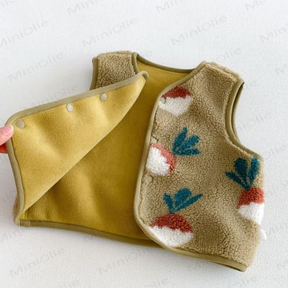 Baby Toddler Animal Sherpa Vest or Long Sleeve Top - image 12