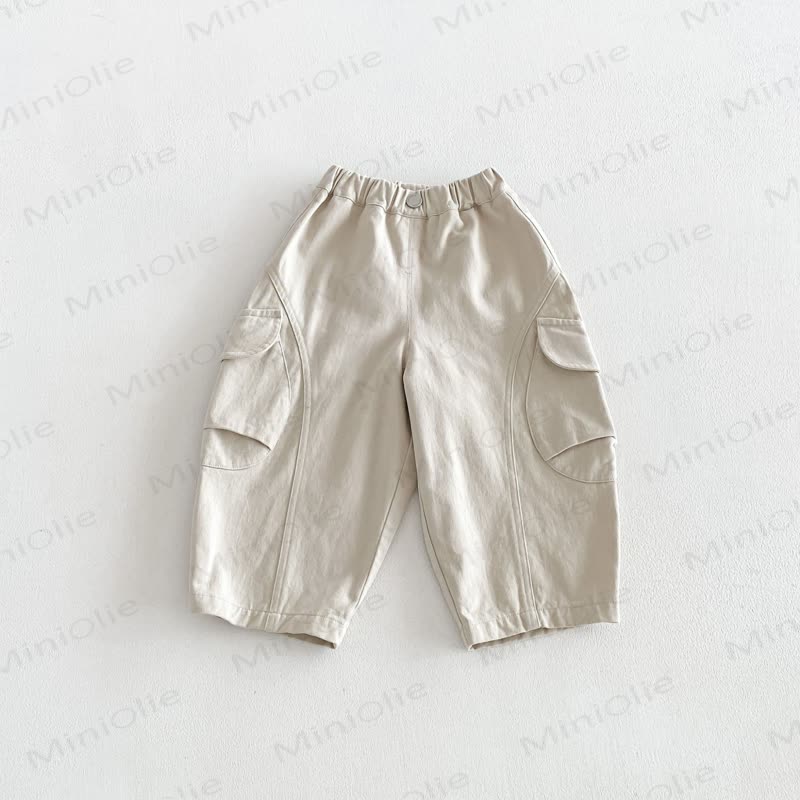 Toddler Solid Color Pullover or Cargo Pants - Beige - 6-7T - image 5