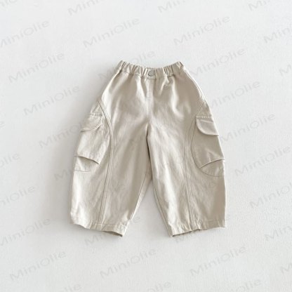 Toddler Solid Color Pullover or Cargo Pants - Beige - 6-7T - image 5