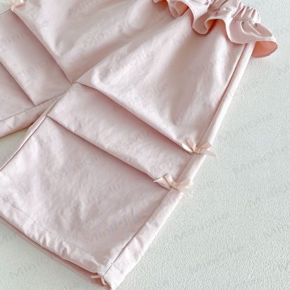 Toddler Girl Soft Bow Ruffle Pants - image 7