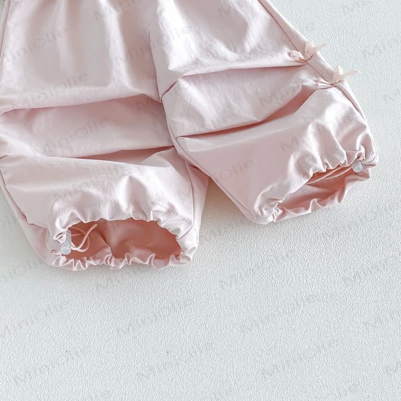 Toddler Girl Soft Bow Ruffle Pants - image 9