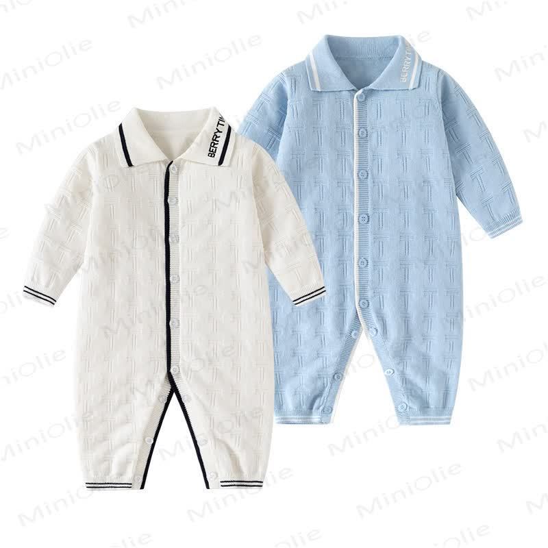 Baby Collared Snap Front Romper - image 6