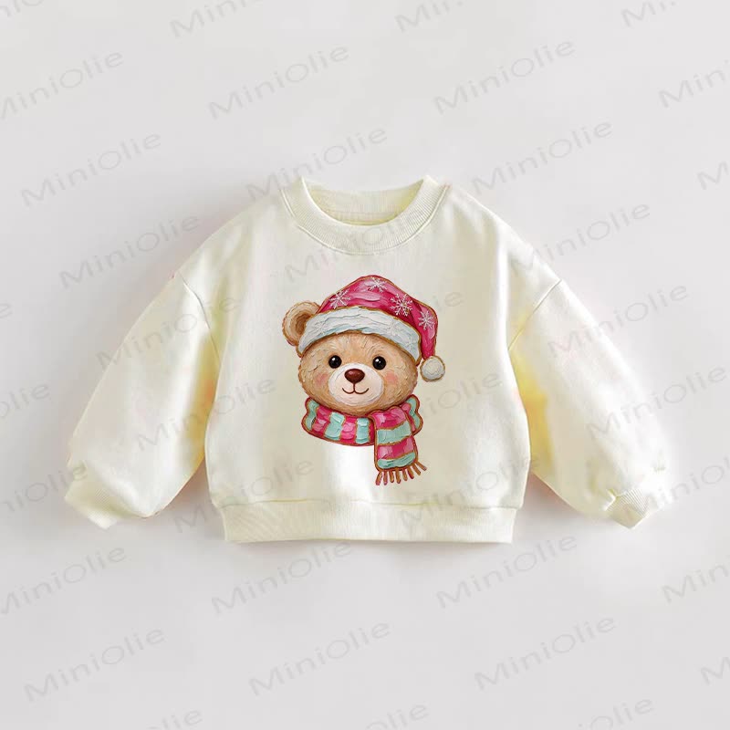 Baby Toddler Bear Cream Sweatshirt - Cream - 3-5T - image 1