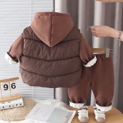 Toddler Winter Fleece Vest and Pants 3-piece Set - image 4