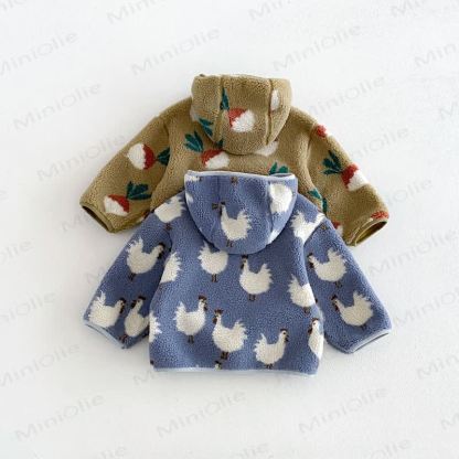 Baby Toddler Cozy Fleece Hooded Jacket or Jeans - image 6