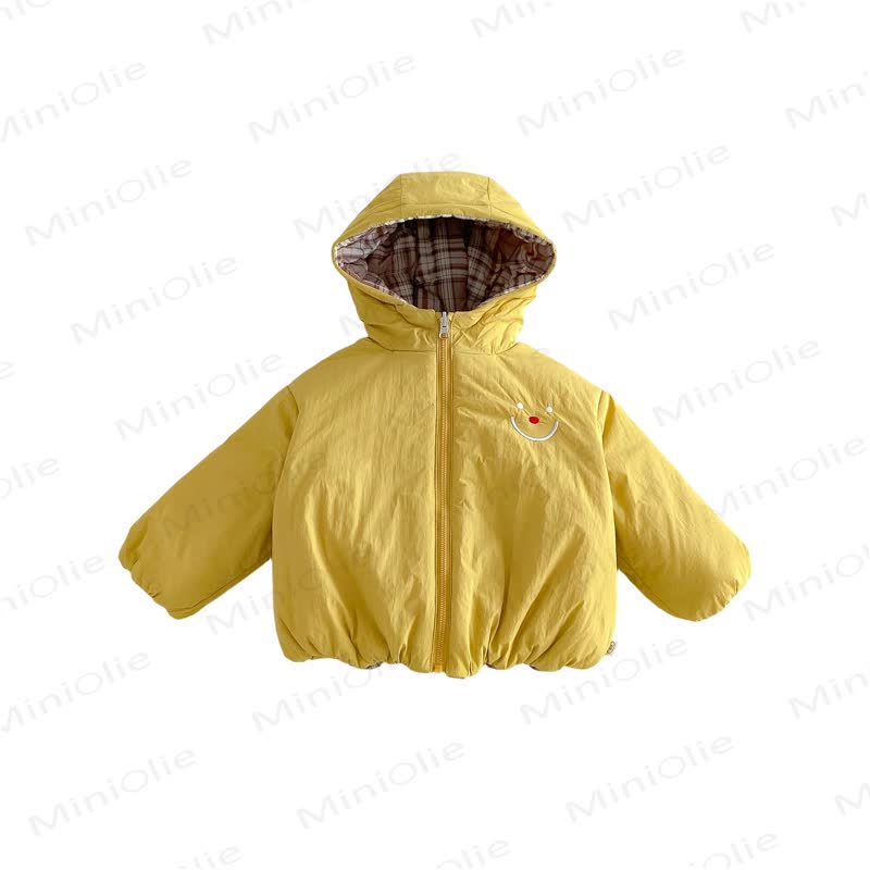 Baby Toddler Smiley Hooded Zip Up Jacket - image 4