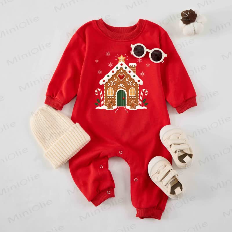 Baby Christmas Print Red Romper - Red - 2-3T - image 1