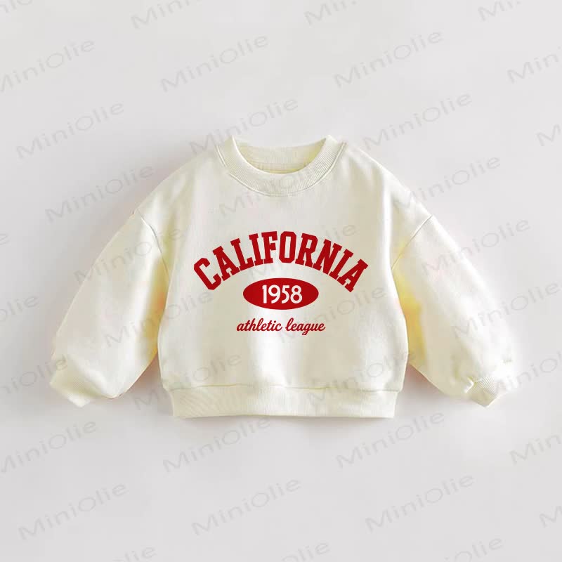 CALIFORNIA 1958 ATHLETIC LEAGUE Baby Toddler  Cream Sweatshirt - Cream - 3-5T - image 1