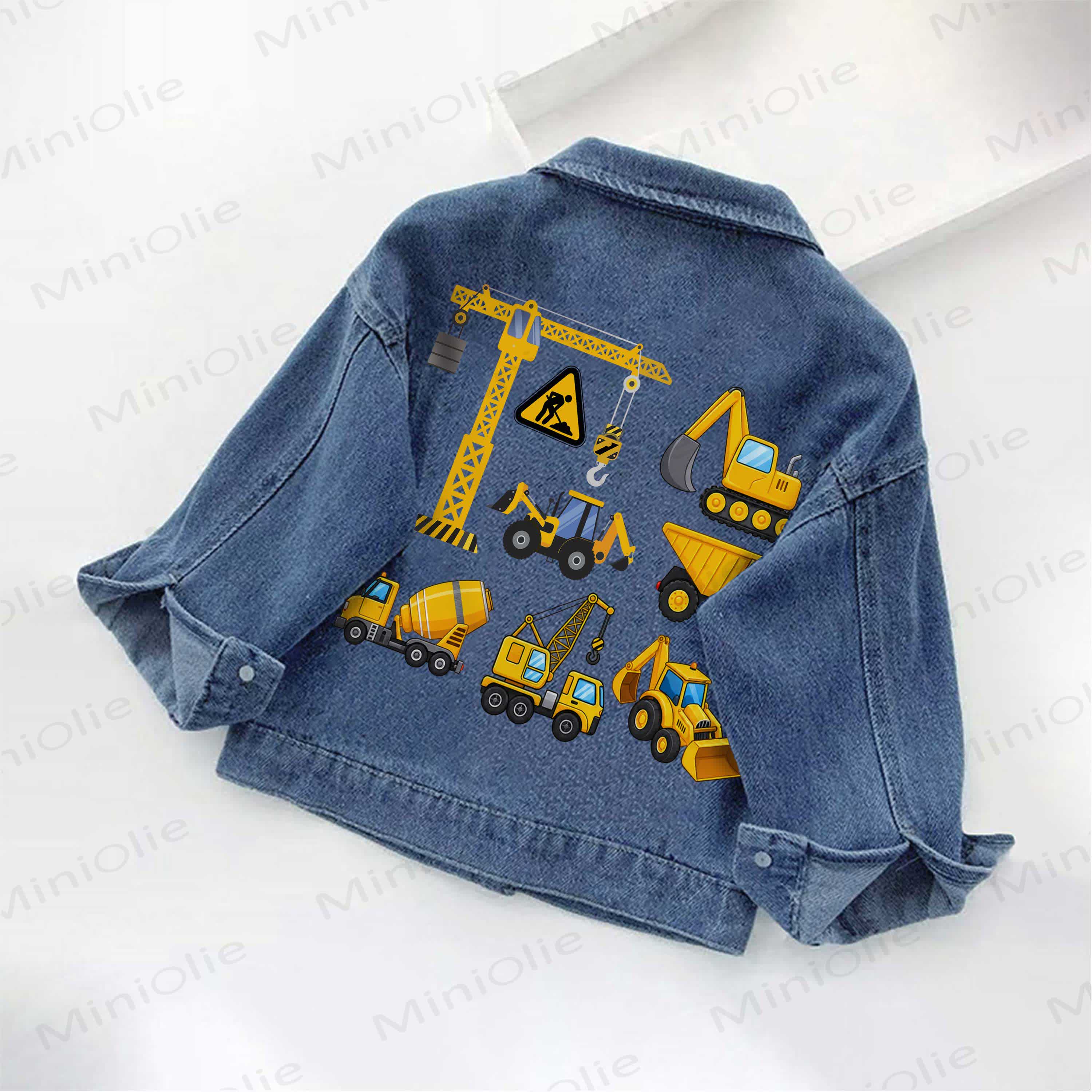 Toddler Kid Truck Denim Jacket - image 2