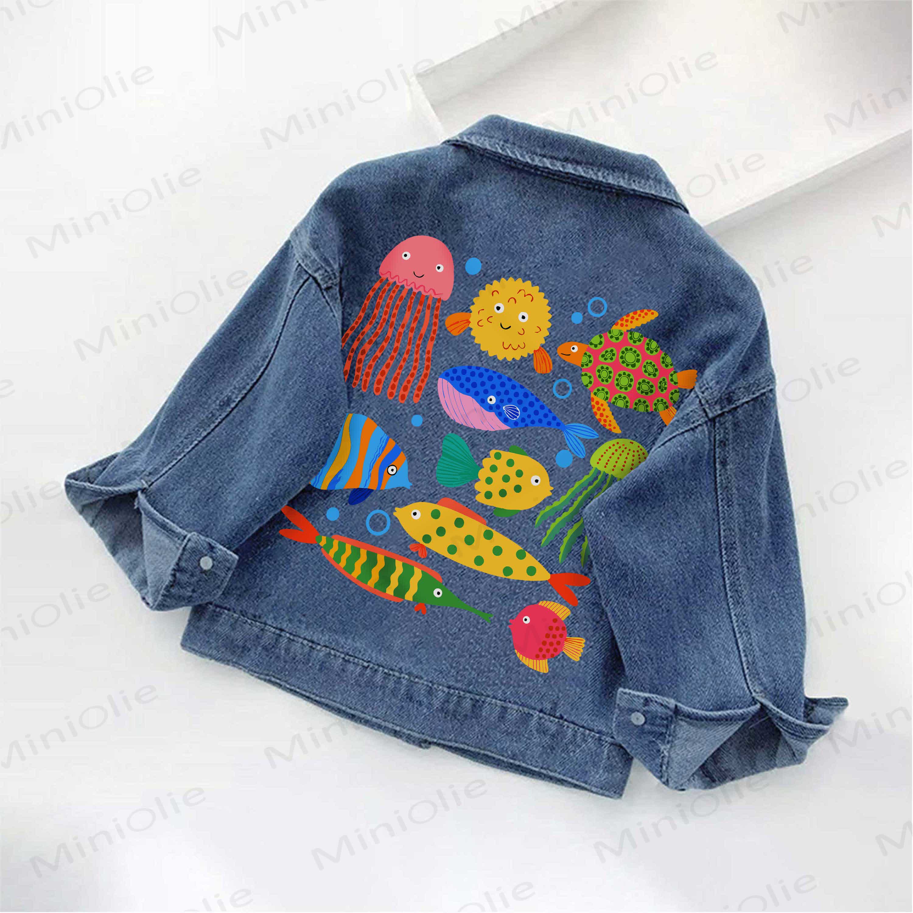 Toddler Kid See Animal Print Denim Jacket - image 5