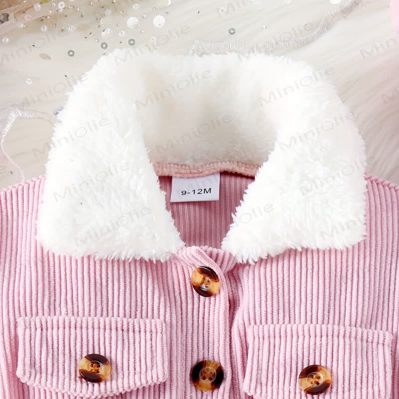 Baby Girl Pink Bow Dress with Hat - image 3