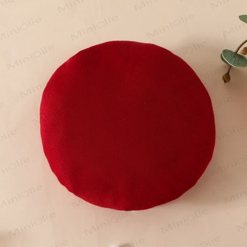 Baby Girl Red Bow Leaf Embroidered A Line Coat with Hat - image 5