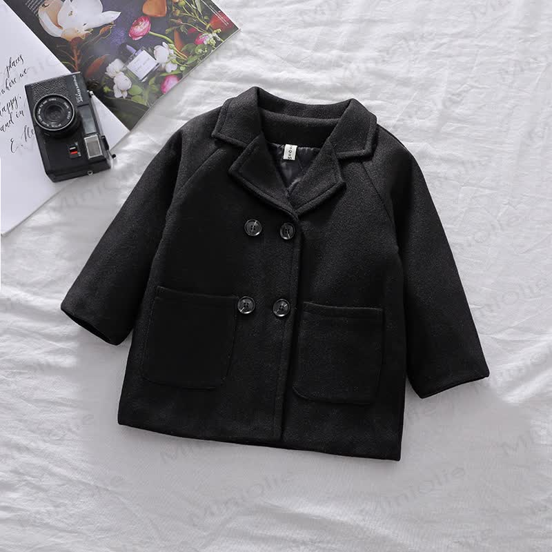 Toddler Vintage Double Breasted Jacket - Black - 6-7T - image 5