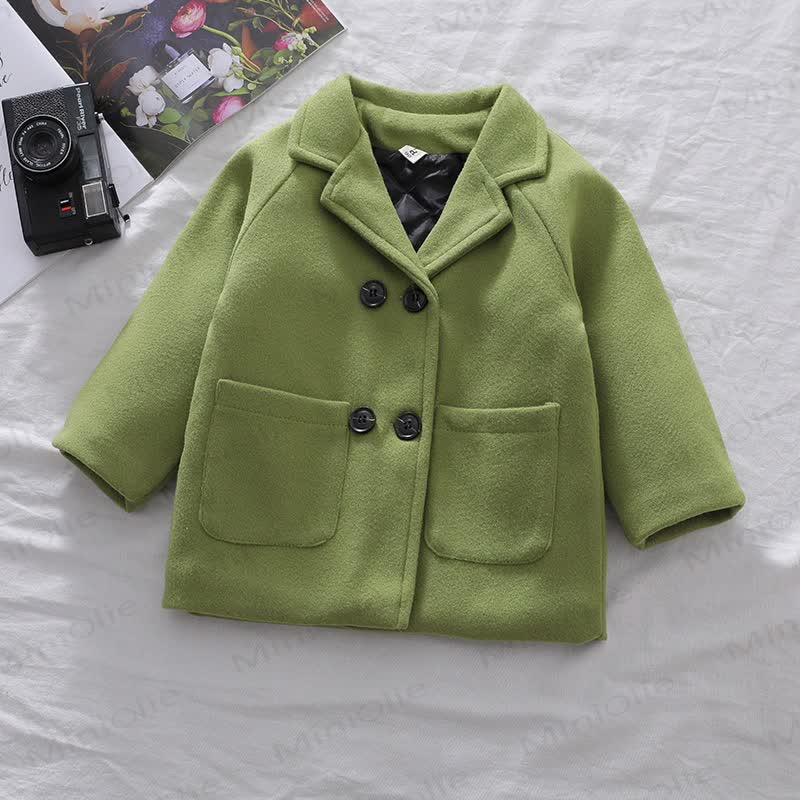 Toddler Vintage Double Breasted Jacket - Green - 6-7T - image 3