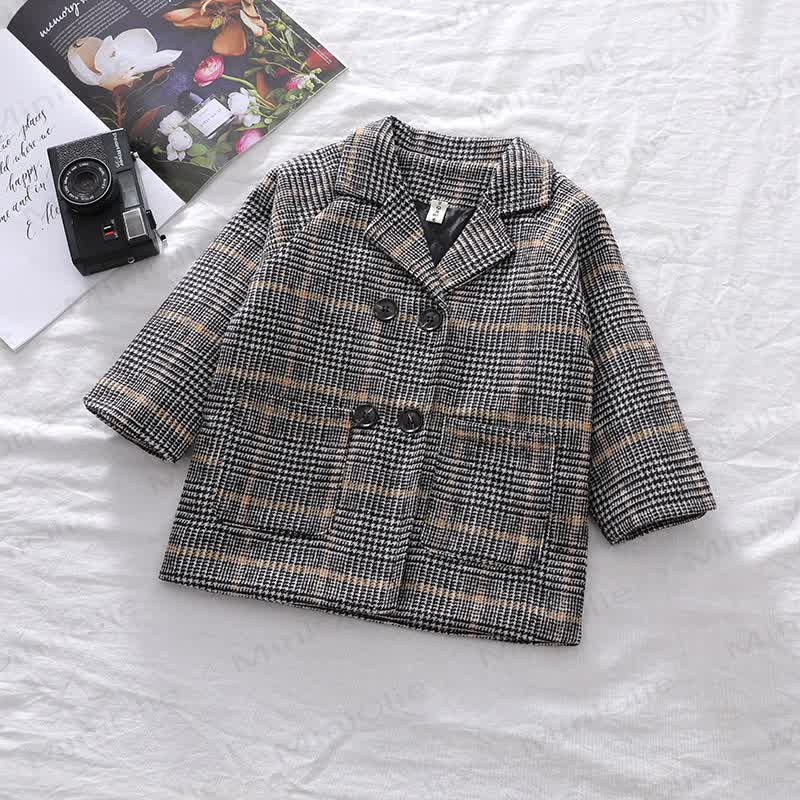 Toddler Vintage Double Breasted Jacket - Plaid - 6-7T - image 7
